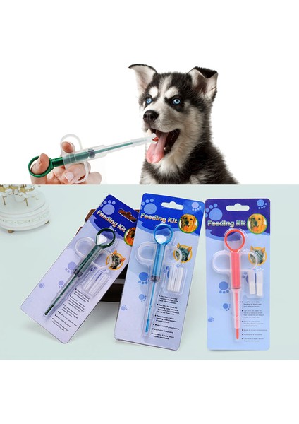 Yeşil 15 cm x 6 cm Pet Köpek Kedi Ilaç Dağıtıcı Tablet Hap Şırınga Tabletler Köpek Verilen Kontrol Çubukları Ev Evrensel Yavru Tavşan Besleyici Araçları (Yurt Dışından) fiyatları