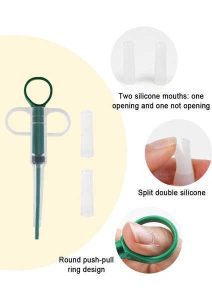 Yeşil 15 cm x 6 cm Pet Köpek Kedi Ilaç Dağıtıcı Tablet Hap Şırınga Tabletler Köpek Verilen Kontrol Çubukları Ev Evrensel Yavru Tavşan Besleyici Araçları (Yurt Dışından) fırsatları