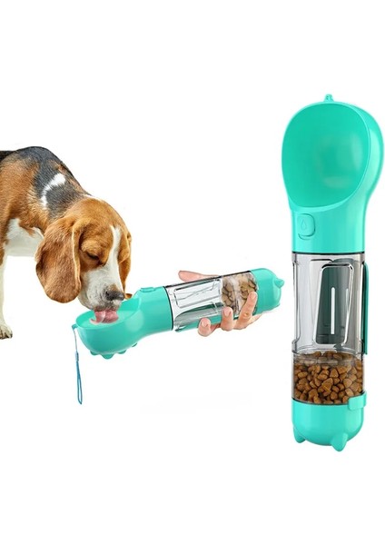 Yeşil 300 ml 3 In 1 Köpek Su Şişesi Taşınabilir Sızdırmaz Pet Su Sebili Besleme Kutusu ile Köpekler Seyahat ve Yürüyüş Için Su Kasesi 500 ml (Yurt Dışından)