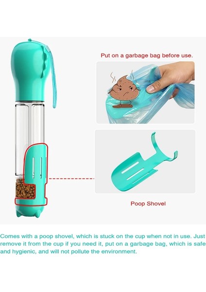 Yeşil 300 ml 3 In 1 Köpek Su Şişesi Taşınabilir Sızdırmaz Pet Su Sebili Besleme Kutusu ile Köpekler Seyahat ve Yürüyüş Için Su Kasesi 500 ml (Yurt Dışından) fırsatları