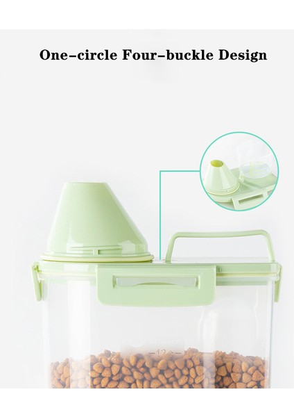 Bej-S Gıda Saklama Köpek Maması Kutusu Köpek Kase Kedi Besleyici Kova Evcil Hayvan Besleme Kabı Varil Ölçme Fincan Büyük Kapasiteli Kutular Konteynerler (Yurt Dışından) modelleri