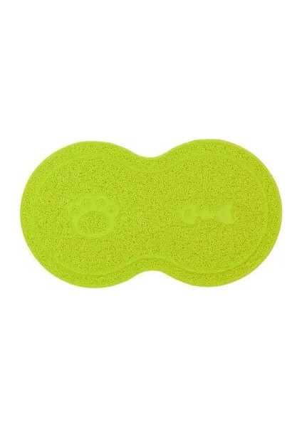 Yeşil Pet Placemat Köpek Yavrusu Kedi Besleme Mat Pad Sevimli Pvc Yatak Bulaşık Kase Gıda Silin Temiz Renkli Su Besleme Placemat BW612 (Yurt Dışından)