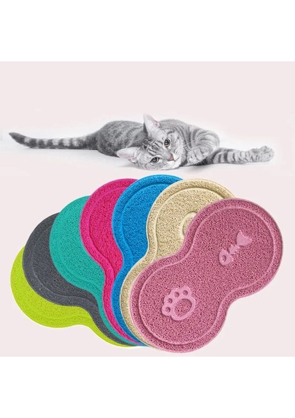 Yeşil Pet Placemat Köpek Yavrusu Kedi Besleme Mat Pad Sevimli Pvc Yatak Bulaşık Kase Gıda Silin Temiz Renkli Su Besleme Placemat BW612 (Yurt Dışından) fiyatları
