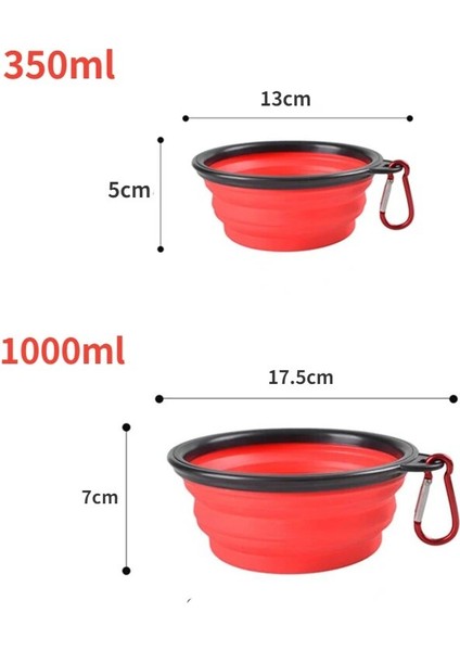 Yeşil 350 ml 350 ML/1000 ml Katlanabilir Silikon Hayvan Mama Kabı Taşınabilir Köpek Maması Kabı Açık Kamp Köpek Aksesuarları Için Katlanabilir Besleyici (Yurt Dışından) indirimleri