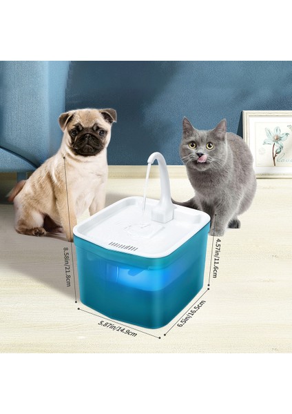 C Köpek Su Çeşmesi Otomatik Filtre USB Elektrikli Dilsiz Kedi Tiryakisi Kase 2l Devridaim Filtreleme Tiryakisi Kediler Için Pet Su Sebili (Yurt Dışından)