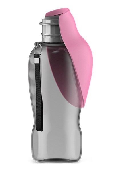 Pembe 800 ml Taşınabilir Pet Köpek Su Şişesi Yumuşak Silikon Yaprak Tasarım Seyahat Köpek Kase Yavru Kedi Içme Açık Pet Aksesuarları (Yurt Dışından)