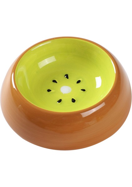 6 13X9X4CM Resim Olarak Seramik Kedi Köpek Kase Sevimli Meyve Şekli Evcil Hayvan Besleme Yemek Tabağı Kaymaz Taban Pet Içme Suyu Besleyici Köpek Yavrusu Yiyecek Kabı (Yurt Dışından)