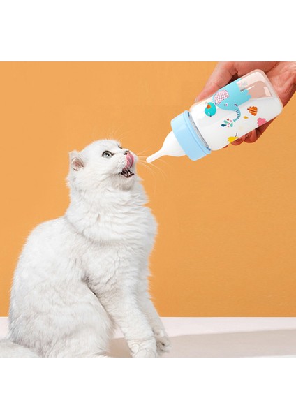 60ML Yenidoğan Kedi Köpek Biberon Hemşirelik Emzik Su Süt Içme Bardağı Araçları (Yurt Dışından)