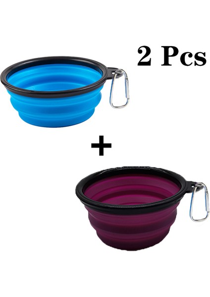 Blue1 Purple1 350 ml Katlanabilir Köpek Kasesi Çevre Dostu Silikon Kedi Köpek Maması Su Besleyici Evcil Hayvanlar Seyahat Taşınabilir Besleme Kaseleri Yavru Köpek Maması Kapları (Yurt Dışından) fiyatları