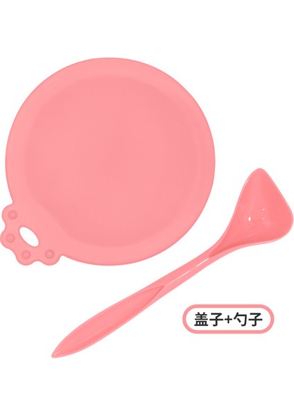 Pembe Kaşık Silikon Konserve Kapak Mühürlü Besleyiciler Gıda Konserve Kapağı Yavru Köpek Kedi Depolama Üst Kapağı Yeniden Kullanılabilir Kapak Kapağı Sağlık Pet Günlük Malzemeler (Yurt Dışından)