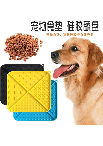 Resim Rengi Evcil Hayvan Malzemeleri Pet Silikon Vantuz Duş Dağınık Yalama Gıda Pedi Kedi Yavaş Yemek Kasesi Köpek Yavaş Yemek Tabağı (Yurt Dışından) indirimleri