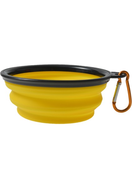 Sarı 350ML 350ML 1000ML Taşınabilir Katlanabilir Kedi Kase Köpek Havzası Açık Seyahat Taşınabilir Silikon Hayvan Mama Kabı (Yurt Dışından)