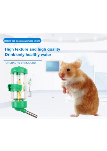 L 125 ml Yeşil Plastik Hamster Içme Çeşmesi Asma Sızdırmaz Rulo Boncuk Tavşan Hamster Için Büyük Kapasiteli Pet Su Sebili (Yurt Dışından) indirimleri