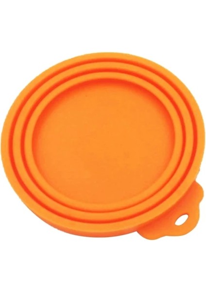 Turuncu Yeniden Kullanılabilir Pet Gıda Kapak Kaplama Silikon Köpek ve Kedi Saklama Konserve Kutusu Kapağı Sızdırmazlık Kapağı Evcil Hayvan Malzemeleri Için Uygun 65MM 75MM 85MM (Yurt Dışından)