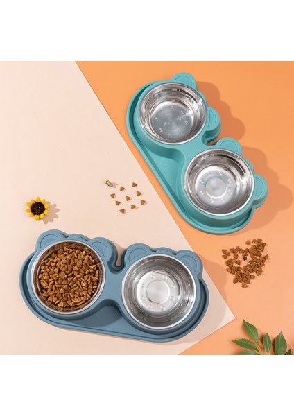 Stil 6 Çift Pet Kaseler Köpek Maması Su Besleyici Paslanmaz Çelik Pet Içme Bulaşık Besleyici Kedi Köpek Besleme Malzemeleri Küçük Köpek Aksesuarları (Yurt Dışından)
