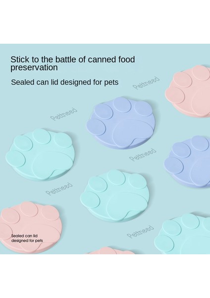 Mavi Silikon Köpek Kedi Konserve Kapak 2-In-1gıda Mühürleyen Kaşık Konserve Açacağı Besleme Depolama Taze Tutma Kapakları Kase Hayvanlar Köpek Aksesuarları (Yurt Dışından) indirimleri