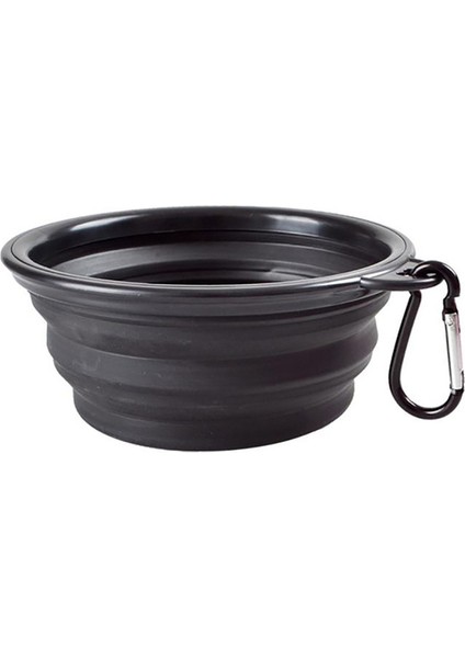 Siyah 1000 ml Pet Köpek Kase Katlanabilir Köpek Su Şişesi Taşınabilir Köpekler Mama Kabı Köpek Besleyici Açık Seyahat Kamp Köpek Aksesuarları (Yurt Dışından)