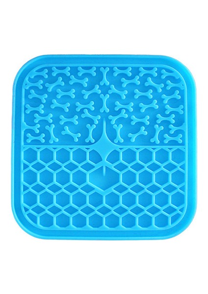 W053 Silikon Yalama Pedi Pet Köpek Yalama Pedi Banyo Fıstık Ezmesi Yavaş Yeme Yalama Besleyici Kediler Lickmat Besleme Köpek Yalama Mat (Yurt Dışından)