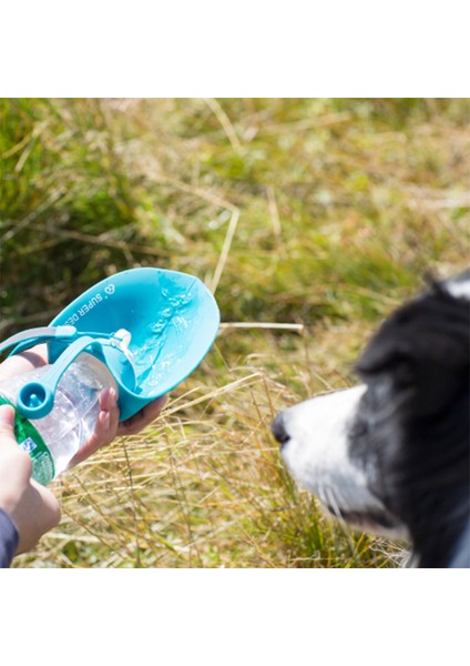 Siyah 580 ml 580 ml Taşınabilir Pet Köpek Su Şişesi Yumuşak Silikon Yaprak Tasarım Seyahat Köpek Kase Yavru Kedi Içme Açık Pet Su Sebili (Yurt Dışından)