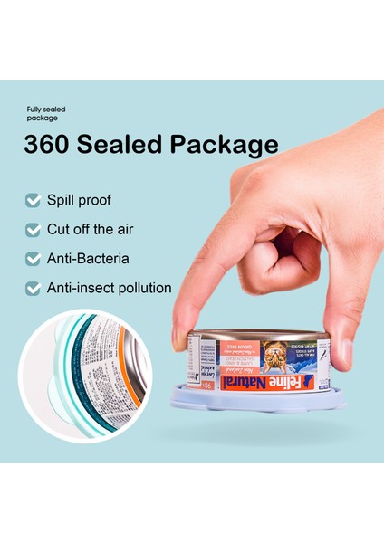 Mavi Kaşık Taşınabilir Silikon Köpek Konserve Kapakları Gıda Mühürleyen Kapaklar Kedi Maması Depolama Taze Tutma Öğesi Yeniden Kullanılabilir Kapak Evcil Köpek Aksesuarları (Yurt Dışından) modelleri