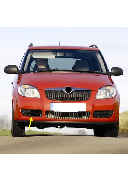 Skoda Fabia 2 Makyajsız 2007-2010 Ön Tampon Sağ Kapak Sissiz 5J0807368