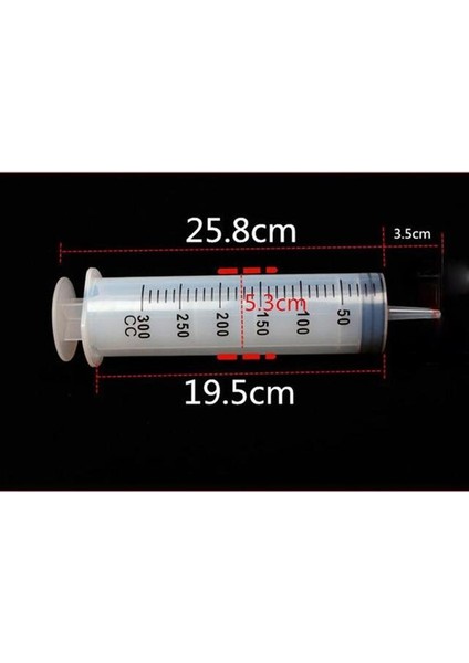 300 ml 250-500 ml Büyük Kapasiteli Şırınga Yeniden Kullanılabilir Pompa Ölçüm ve Hortum Beraberlik Mürekkep Pet Besleme Araba Sıvı Yağ Tutkal Aplikatör (Yurt Dışından)