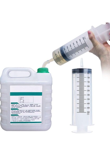 300 ml 250-500 ml Büyük Kapasiteli Şırınga Yeniden Kullanılabilir Pompa Ölçüm ve Hortum Beraberlik Mürekkep Pet Besleme Araba Sıvı Yağ Tutkal Aplikatör (Yurt Dışından)