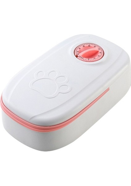Pembe Büyük Kapasiteli Pet Kuru Gıda Kabı Pet Otomatik Zamanlama Besleyici Elektrikli Köpek Besleyici Çift Bulaşık Kase Kediler Köpek Evcil Hayvan Malzemeleri (Yurt Dışından)