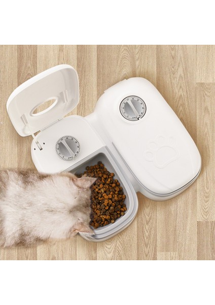 Pembe Büyük Kapasiteli Pet Kuru Gıda Kabı Pet Otomatik Zamanlama Besleyici Elektrikli Köpek Besleyici Çift Bulaşık Kase Kediler Köpek Evcil Hayvan Malzemeleri (Yurt Dışından) fırsatları