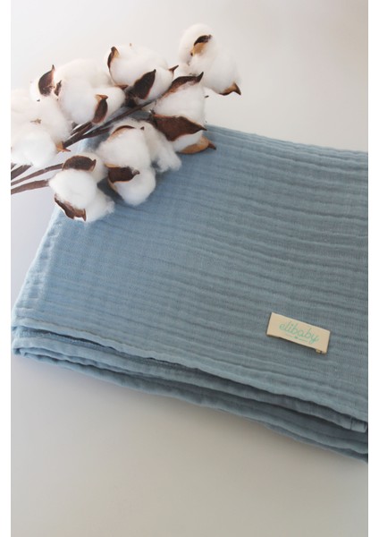 4 Katlı Müslin Battaniye Indigo (85X100 Cm) modelleri