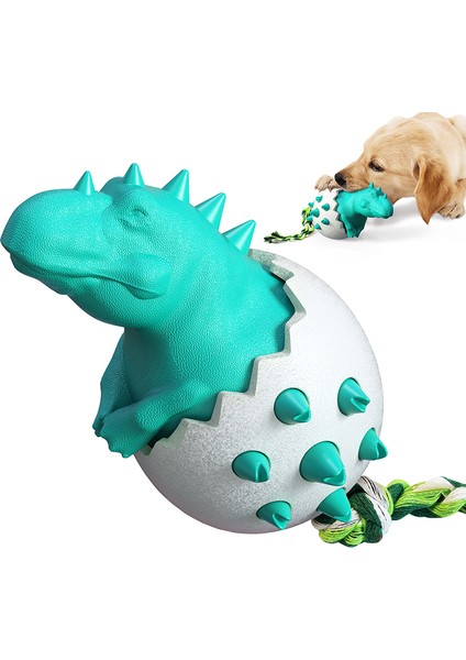 Yeşil Dinozor Yumurta Köpek Diş Fırçası Çiğneme Oyuncakları Isırmaya Dayanıklı Diş Temiz Interaktif Oyuncak Küçük Orta Büyük Köpekler Golden Retriever Frenchie (Yurt Dışından)