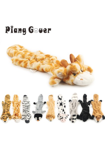 Fil Yumuşak Peluş Hayvan Pet Oyuncak Sevimli Peluş Zebra Cızırtılı Oyuncaklar Kaplan Sesi Köpek Oyuncak (Yurt Dışından)