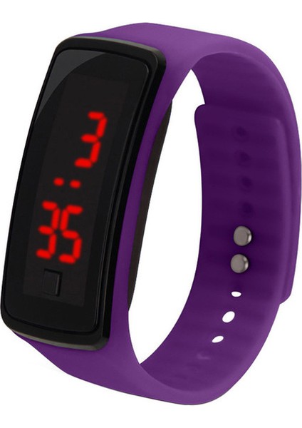 F Spor Izle Elektronik LED Dijital Saat Jöle Ultra-Ince LED Saat Erkekler Kadınlar Için Kare Ekran Spor Izle Relogio Masculino (Yurt Dışından)