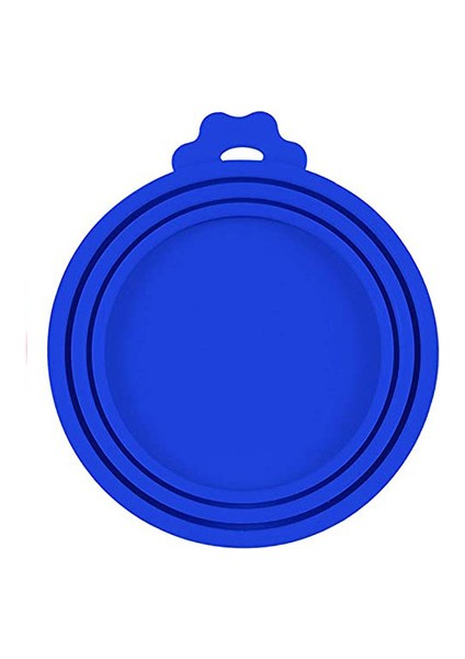 Koyu Mavi Yeniden Kullanılabilir 3 In 1 Pet Gıda Kutusu Silikon Kapak Köpekler Kediler Depolama Teneke Kapak Kapağı Mühür Kapak Evcil Hayvan Malzemeleri Uygun 9 Cm/8 Cm/7 cm (Yurt Dışından)