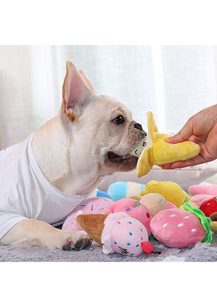 Yeşil Yıldız Sevimli Peluş Köpek Oyuncakları Dolması Gıcırtılı Oyuncaklar Güzel Evcil Köpek Yavrusu Kedi Çekme Çiğneme Vak Ses Oyuncak Peluche Köpekler Interaktif Malzemeler (Yurt Dışından)