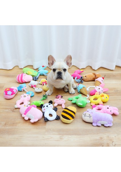 Yeşil Yıldız Sevimli Peluş Köpek Oyuncakları Dolması Gıcırtılı Oyuncaklar Güzel Evcil Köpek Yavrusu Kedi Çekme Çiğneme Vak Ses Oyuncak Peluche Köpekler Interaktif Malzemeler (Yurt Dışından)