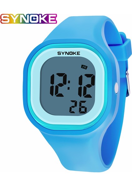 Kırmızı Synoke Erkekler Dijital Bilek Saatler Spor LED Çalar Saat 50 M Su Geçirmez Zamanlayıcı Kadın Elektronik Saat Relogio Masculino (Yurt Dışından) fırsatları