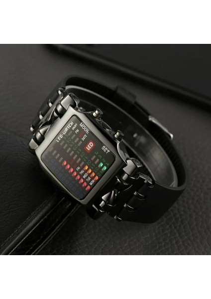 Kırmızı 2020 Moda Ikili LED Dijital Saatler Erkekler Spor Saatler Silikon Elektronik Saat Erkekler Kare Izle Montre Homme Reloj Hombre (Yurt Dışından)