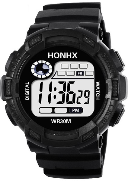 Black Life Suya Dayanıklı Erkek Kadın Dijital Spor Saatler Çok Fonksiyonlu LED Elektronik Saat Erkek Bayanlar Spor Kol Saati Reloj Saati (Yurt Dışından)