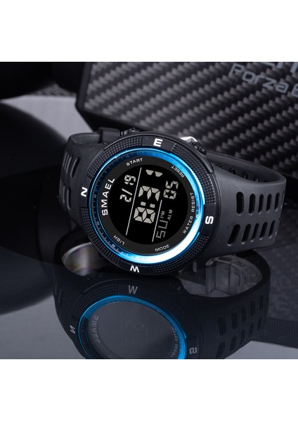 Siyah Altın Smael 1915 Spor Dijital Saatler Erkekler, 2022 5bar Su Geçirmez Chron Kronometre LED Çalar Saat Elektronik Bilek Saati (Yurt Dışından) indirimleri