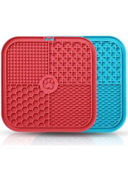 Blue-C S (15X15X0.9 Cm) Silikon Pet Yalama Mat Emme Köpek Yalama Pedi Yavaş Besleyici Yalama Mat Köpekler Için Evcil Hayvan Banyo Distraksiyon Pedleri Gıda Dağıtıcı (Yurt Dışından) fiyatları