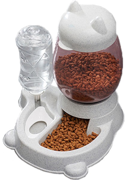 GRAY-2021 2.2l Pet Köpek Kedi Otomatik Besleyici Kase Köpekler Için Içme Suyu 528 ml Şişe Yavru Kedi Kaseler Yavaş Gıda Besleme Kabı Malzemeleri (Yurt Dışından)