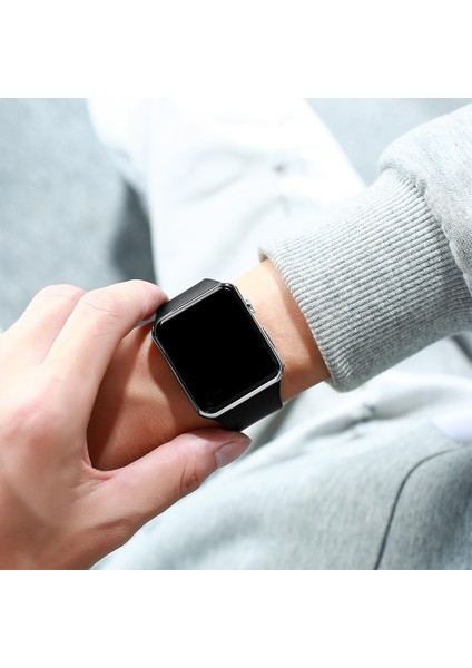 A001-SIYAH Siyah Erkek Izle Kadın Rahat Spor Saatler Beyaz LED Elektronik Dijital Şeker Renk Silikon Bilek Izle Çocuk Dropshipping (Yurt Dışından) fiyatları