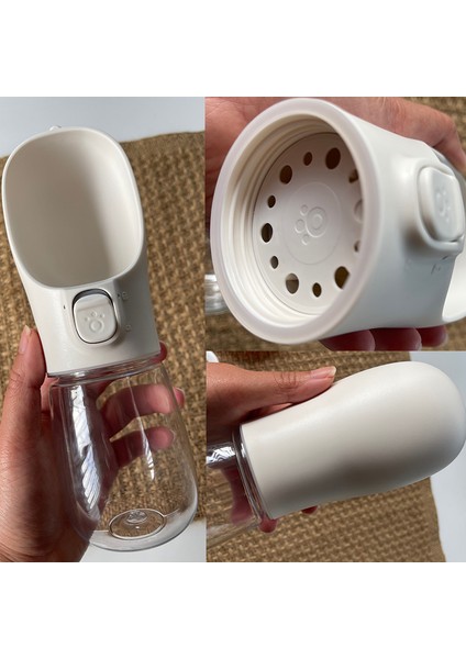 Beyaz 350 ml Taşınabilir Köpek Su Şişesi Küçük Büyük Köpekler Için Kase Açık Yürüyüş Köpek Pet Seyahat Su Şişesi Kedi Suluk Köpek Malzemeleri (Yurt Dışından) modelleri