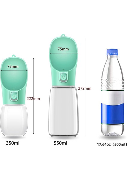Beyaz 350 ml Taşınabilir Köpek Su Şişesi Küçük Büyük Köpekler Için Kase Açık Yürüyüş Köpek Pet Seyahat Su Şişesi Kedi Suluk Köpek Malzemeleri (Yurt Dışından) indirimleri