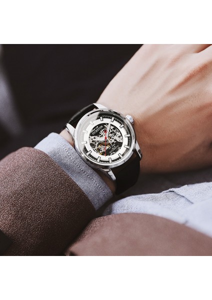 Gümüş Siyah S Üst Marka Lüks Ochstın Erkek Otomatik Mekanik Saatler Su Geçirmez Tourbillon Erkek Izle Öz Rüzgar Spor Kol Saati (Yurt Dışından) indirimleri