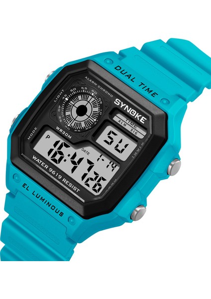 Mavi Ince Dijital Saatler Erkek 2020 Lüks Üst Marka Elektronik Kol Saati Su Geçirmez Erkek Spor Saat LED Relogio Masculino Hediye (Yurt Dışından)