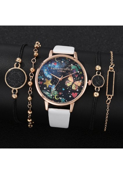 Siyah 5 Adet Set Lvpai Marka 5 Adet Yeni Lüks Moda Bilezik Saat Seti Kadınlar Bayanlar Kol Saati Saatler Bayanlar Relogio Feminino Reloj Mujer 2022 (Yurt Dışından) fırsatları