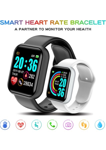 B Mavi Yenı Moda Akıllı Dijital Saat Kadın Erkek Için Çağrı Hatırlatma Uzaktan Kamera Nabız Izleme Spor Kol Saati (Yurt Dışından) modelleri