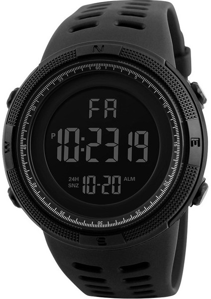 Siyah Saat Skmeı Moda Açık Spor Izle Erkekler Çok Fonksiyonlu Saatler Çalar Saat Chrono 5bar Su Geçirmez Dijital Saat Reloj Hombre (Yurt Dışından)
